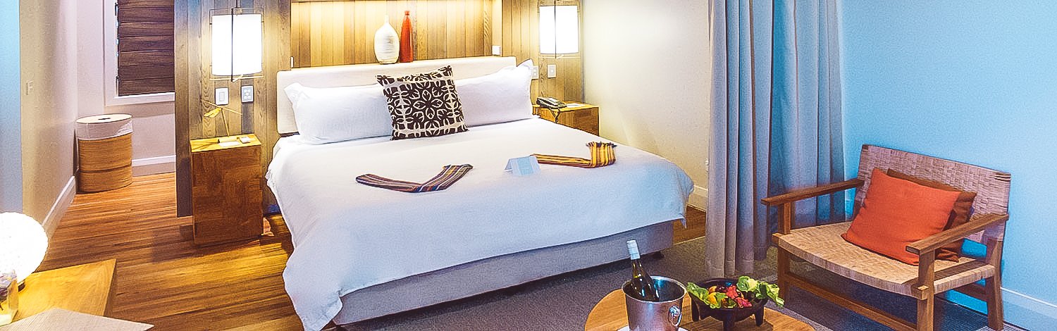 Luxury Beachfront Villas Bedroom King Bed Vomo Island Fiji
