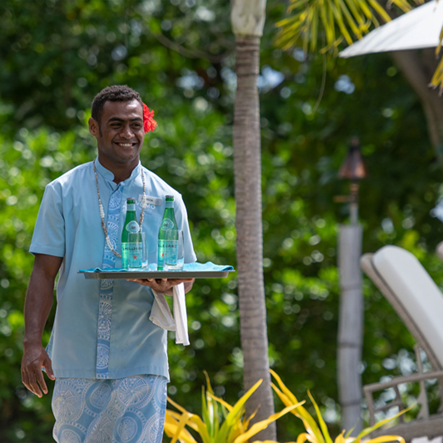 The residence butler service at vomo island fiji