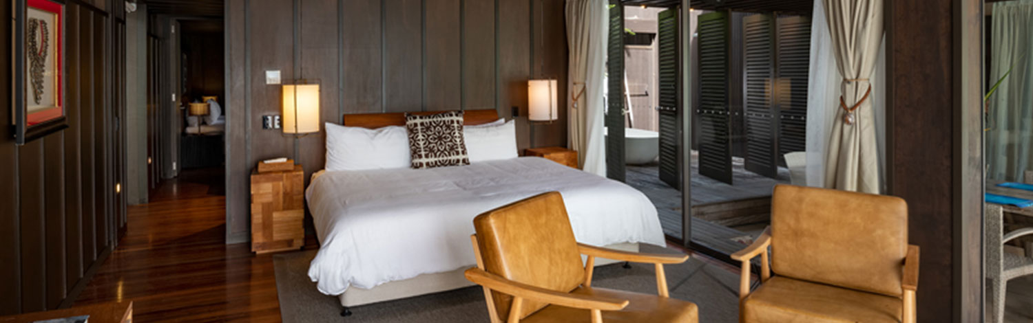 The residence luxury island accommodation in fiji vomo island fiji master bedroom