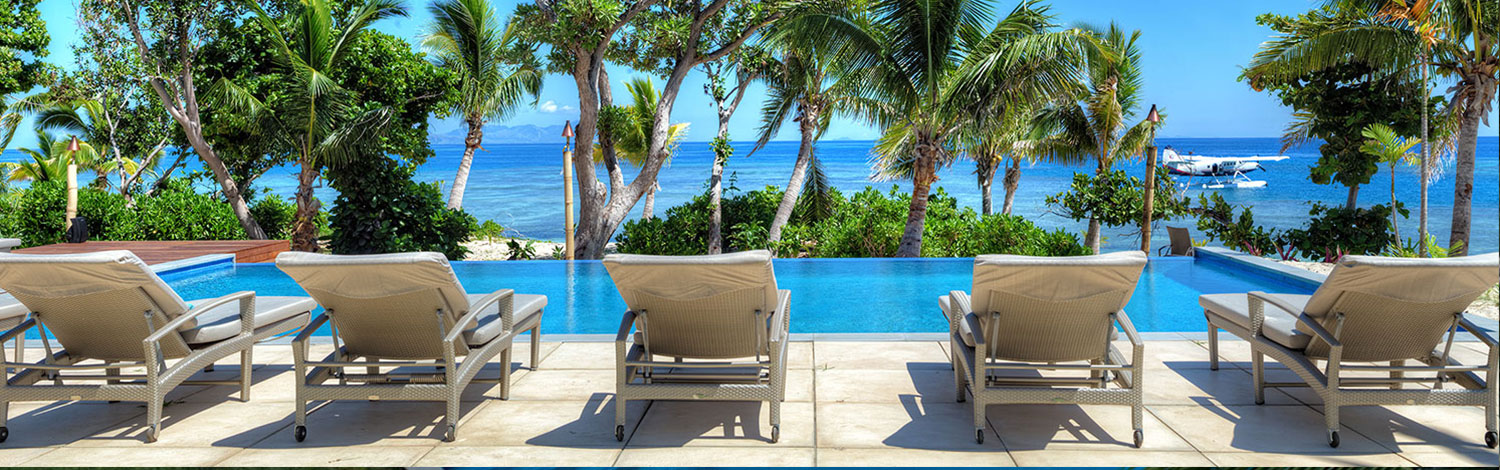 The residence vomo island fiji pool chairs