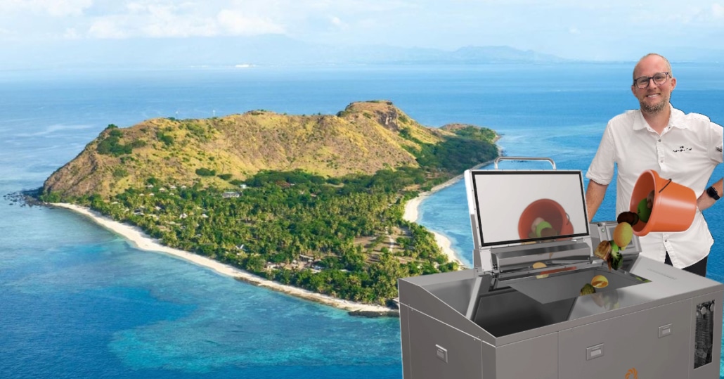 Biocomposter efforts toward sustainable tourism practices vomo island fiji