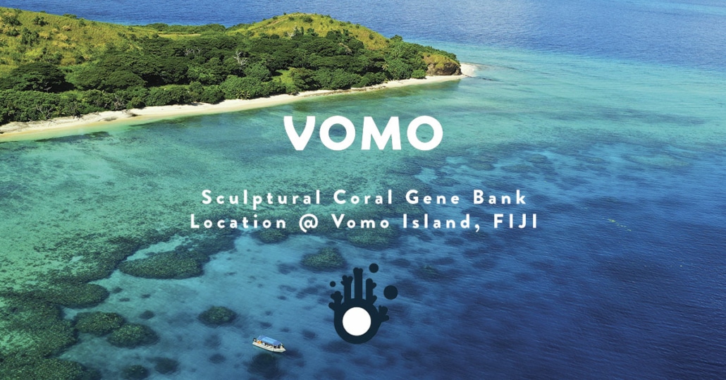 Coral counting sculptural gene bank location on vomo